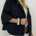 capospalla con bottone manica 3/4 botton